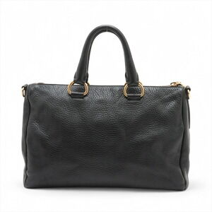 Prada Handbag Vitello Leather Dino Black
